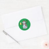 Drink Snowman Thunder_Cove drink bieren Ronde Sticker (Envelop)