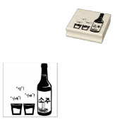 Drink Soju! "Geonbae" (건배) "Jjan" (짠) Rubberstempel (Gestempeld)