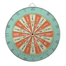 Drink Spel in Aqua Oranje Dartbord