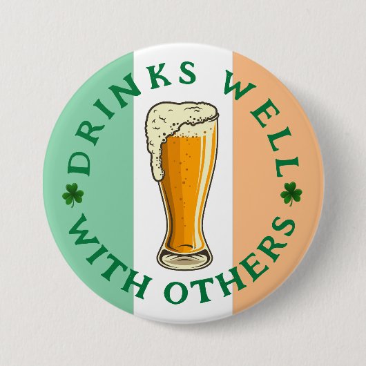 Drink - St Patrick's Day Button (Voorkant)