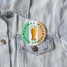 Drink - St Patrick's Day Button