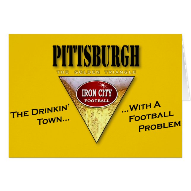 Drink stad met een Football Probleem (Voorkant Horizontaal)