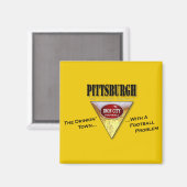 Drink stad met een Football Probleem Magneet (Voorkant / Achterkant)