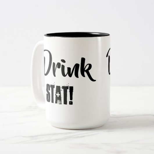 Drink Stat! Mok (Voorkant links)
