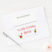Drink Sticker Marker Naam Funny Christmas Cocktail (Envelop)