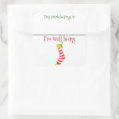 Drink Sticker Marker Naam Funny Christmas Gezegde (Tas)