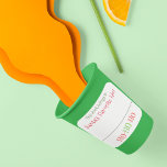 Drink Sticker Marker Naam Funny Christmas Gezegde<br><div class="desc">*** Koop de matte afwerking bij het gebruik van deze sticker voor drink markers*** Dit ontwerp kan worden gepersonaliseerd in het gebied dat wordt geleverd door de foto en/of tekst te wijzigen. Of het kan worden aangepast door te klikken op Deze Sjabloon personaliseren en vervolgens te kiezen voor de klik...</div>
