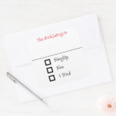 Drink Sticker Marker Naam Grappige Kerst Naughty (Envelop)