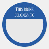 Drink Sticker Marker Naam Labels Partij (Voorkant)