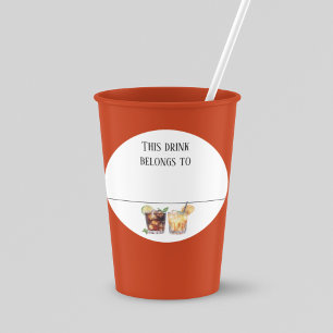 Drink Sticker Marker Naam Labels Partij