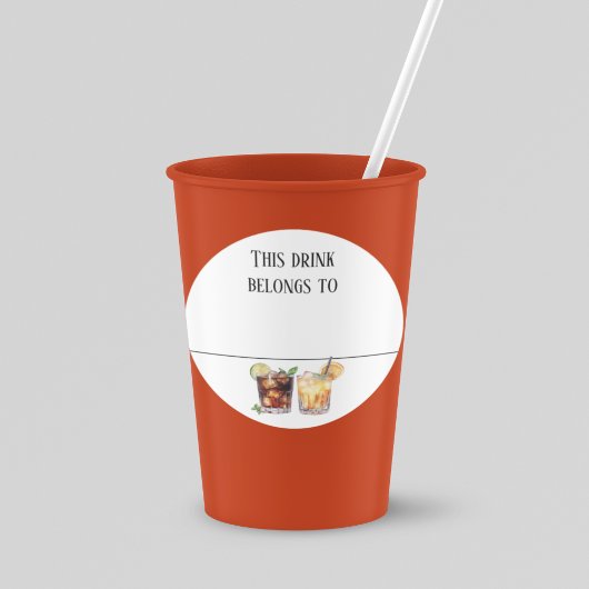 Drink Sticker Marker Naam Labels Partij