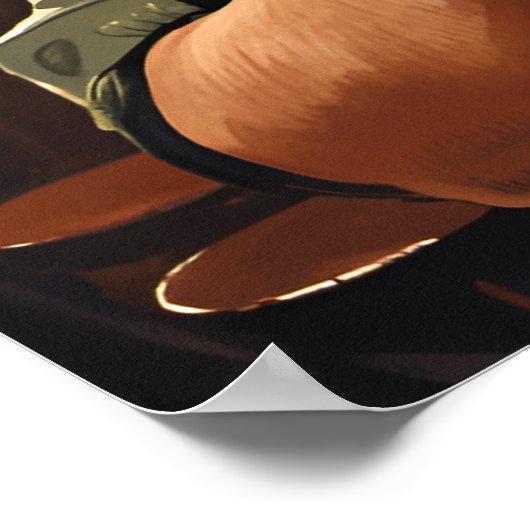 Drink stout in een Dublin pub Print (Hoek)