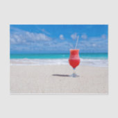 Drink + strand = papier met perfecte weefselweerga (Voorkant)