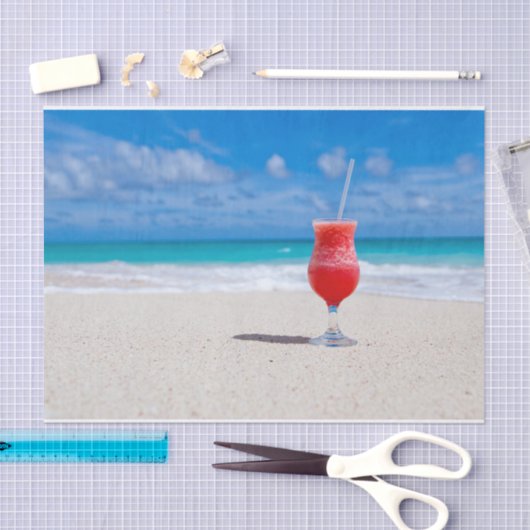 Drink + strand = papier met perfecte weefselweerga (Craft)