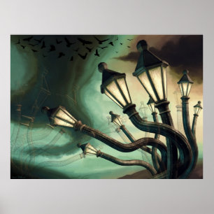 Drink streetlampen 2 poster