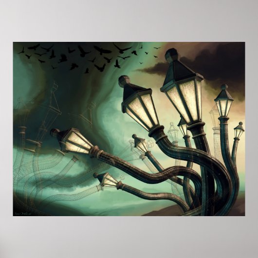 Drink streetlampen 2 poster (Voorkant)