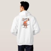 Drink sweatshirt met witte haak (Achterkant volledig)