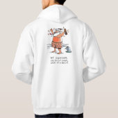 Drink sweatshirt met witte haak (Achterkant)
