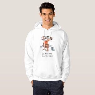 Drink sweatshirt met witte haak