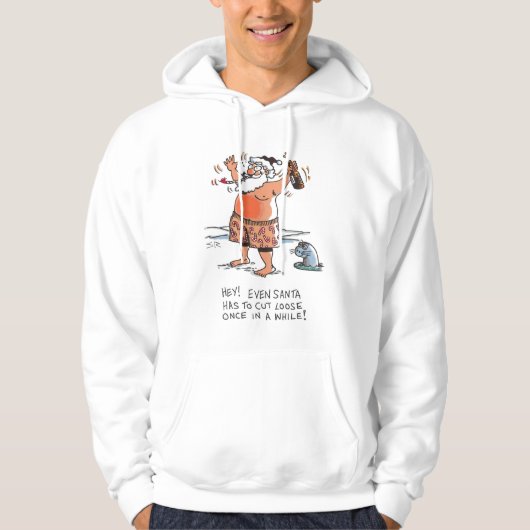 Drink sweatshirt met witte haak (Voorkant)