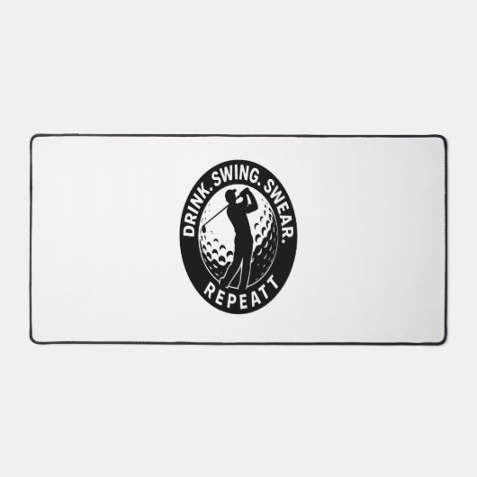 Drink Swing Swear Repeat Golf Bureaumat (Voorkant)