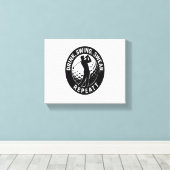 Drink Swing Swear Repeat Golf Canvas Afdruk (Insitu (Houten vloer))