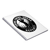 Drink Swing Swear Repeat Golf Notitieboek (Rechterzijde)