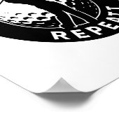 Drink Swing Swear Repeat Golf Poster (Hoek)