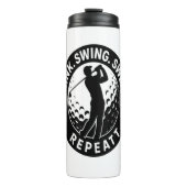 Drink Swing Swear Repeat Golf Thermosbeker (Voorkant)