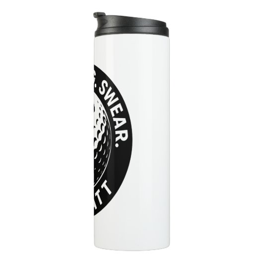 Drink Swing Swear Repeat Golf Thermosbeker (Geroteerd rechts)