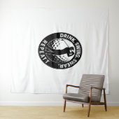 Drink Swing Swear Repeat Golf Wandkleed (In Situ (horizontaal))