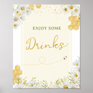 Drink Tafel Hommel Feest Baby Bruids Bij Shower Poster