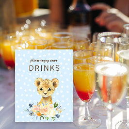 Drink Tafellade Baby shower Kloof Kloof Klok Blauw Poster