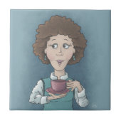 Drink Tea Ceramic Tile Tegeltje (Voorkant)