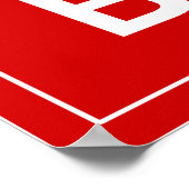 Drink Tea en Eat Biccy ~ British Fun Poster (Hoek)