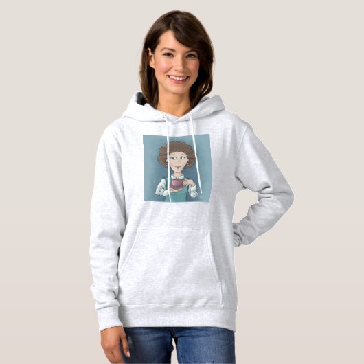 Drink Tea Hoodie (Voorkant volledig)
