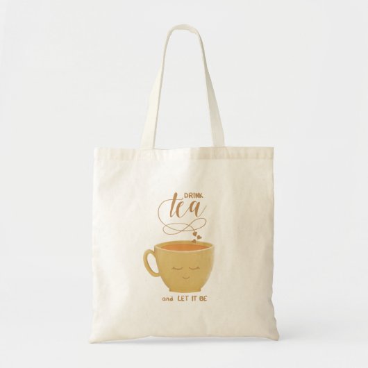 Drink Tea & Let It Be - Tote Bag (Voorkant)