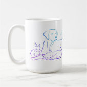 Drink Tea Save Animals en Naps Koffiemok (Links)