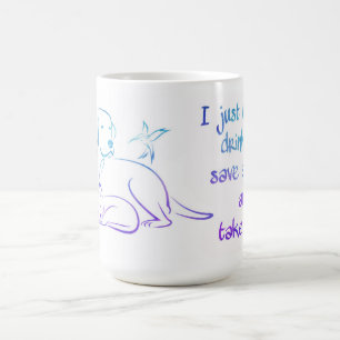 Drink Tea Save Animals en Naps Koffiemok