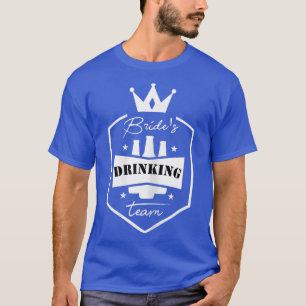 Drink team grappigheidsbruid B van de vrouwenbride T-shirt