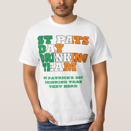 Drink team op St. Pats Day T-shirt (Voorkant)