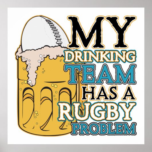 Drink Team Rugby Poster (Voorkant)
