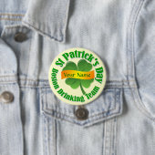 Drink team St Patrick's Ronde Button 7,6 Cm (In situ)