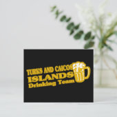 Drink team van de Turks- en Caicoseilanden Briefkaart (Staand voorkant)