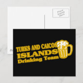 Drink team van de Turks- en Caicoseilanden Briefkaart (Voorkant / Achterkant)