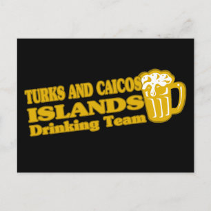 Drink team van de Turks- en Caicoseilanden Briefkaart