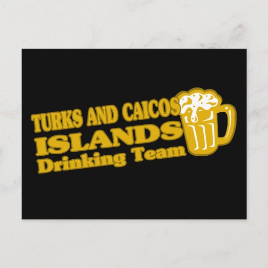 Drink team van de Turks- en Caicoseilanden Briefkaart (Voorkant)