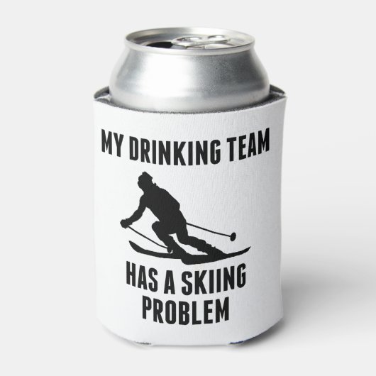 Drink teamskiprobleem blikjeskoeler (Blikje Voorkant)