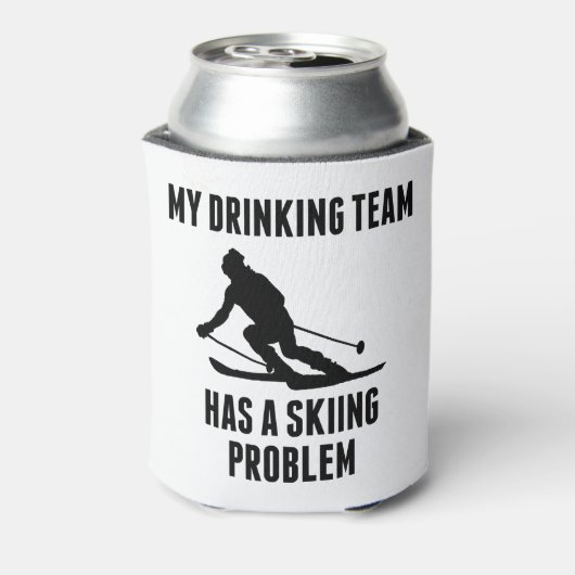 Drink teamskiprobleem blikjeskoeler (Blikje Achterkant)