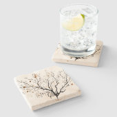 DRINK TEGEL STIJL ONTWERP STENEN ONDERZETTER (Zijkant)